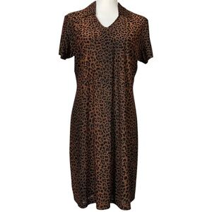 Carole Little Petites Leopard Print Women’s Dress